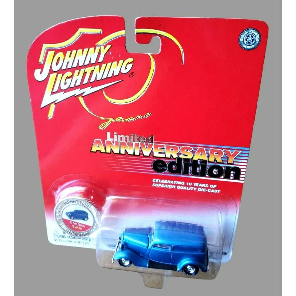2004 Johnny Lightning '33 FORD DELIVERY Blue Real Wheels Serie 10 Years Ltd Ed.